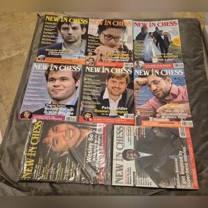 New In Chess Magazine Lot of 8 – Carlsen, Aronian, Hou Yifan, Svidler